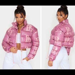 Pretty little thing cropped puffer coat